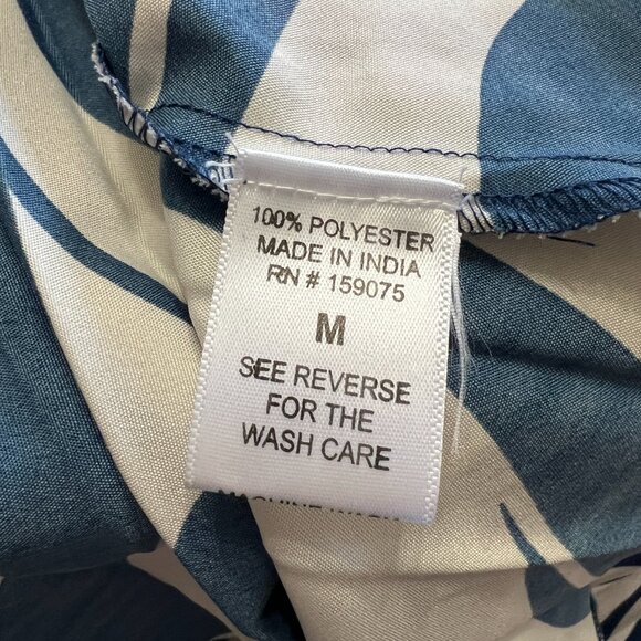 Wishing Waves Calf Length Pleated Dress in Blue and White with Tie On Belt - Med - Picture 6 of 15